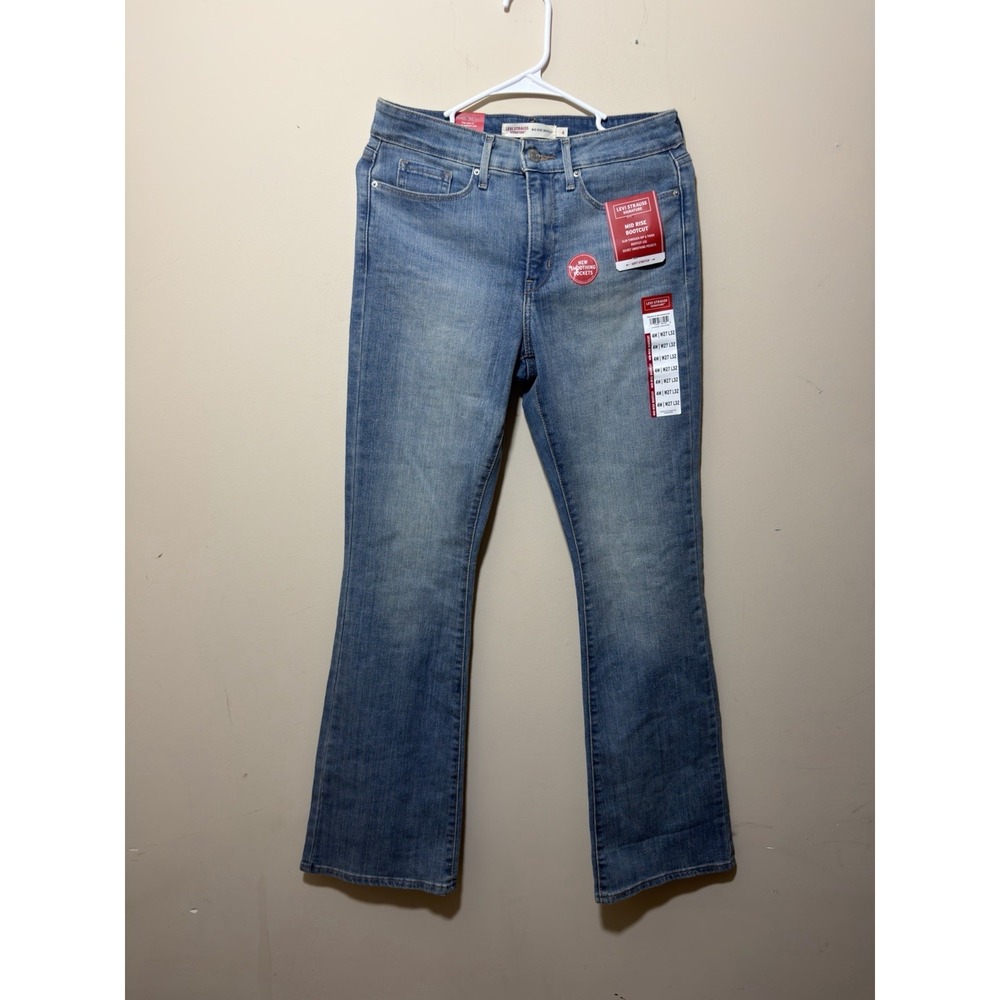 NWT Signature By Levi Strauss Women's Mid-rise Bootcut Jeans W27 X L32 Size 4